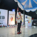 Syarif Mbuinga saat sambutan di pembukaan open turnamen Pohuwato Cup 2026