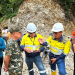 Bupati dan Wabup Pohuwato saat meninjau pembangunan bendungan pengendali sedimentasi di area Tailings Storage Facility (TSF) Pani Gold Mine