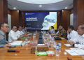 Rombongan Wabup Boalemo, Lahmuddin Hambali mengadakan dialog bersama Kementerian Ketenagakerjaan dan Transmigrasi di Jakarta.(f.dok.pimpinan)