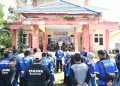 Wabup Boalemo, Lahmuddin Hambali memimpin apel bakti sosial dalam rangka memperingati HUT Tagana tingkat Kabupaten Boalemo.(f.dok.pimpinan)