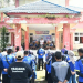 Wabup Boalemo, Lahmuddin Hambali memimpin apel bakti sosial dalam rangka memperingati HUT Tagana tingkat Kabupaten Boalemo.(f.dok.pimpinan)