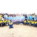 Karyawan PGM dan DLH Pohuwato foto bersama usai kegiatan pembersihan