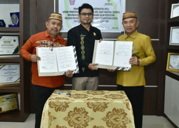 Penandatanganan nota kesepahaman Penanganan PPKS Secara Terpadu bersama BAZNAS