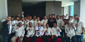 Keterangan Foto : Rombongan Kontingen BPD HIPMI Gorontalo. (foto. RAP)