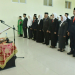 Bupati Saipul Mbuinga saat melantik 41 pejabat Administrator, Pengawas, Kepala UPTD Puskesmas se-Kabupaten Pohuwato, serta Pejabat Fungsional Pengawas di lingkungan Pemerintah Kabupaten Pohuwato