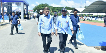 Bupati dan Wabup Pohuwato saat menghadiri pembukaan PENAS