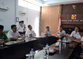 Ketua Bawaslu Bone Bolango Sofyan Djama saat kegiatan penandatanganan kerjasama (MoU) dengan organisasi kepemudaan, organisasi masyarakata dan media.