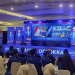 Ketua Umum Partai Demokrat, Agus Harimurti Yudhoyono (AHY) saat terhubung lewat Virtual pada Pembukaan Musda V Partai Demokrat Provinsi Gorontalo.