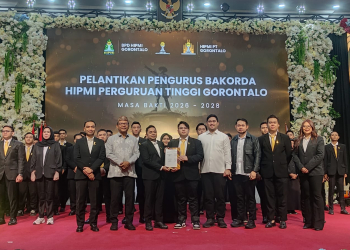 Pelantikan Bakorda HIPMI PT Gorontalo. (foto : Anq)