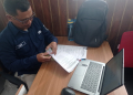 Disnaker ESDM dan Transmigrasi Gorontalo perkuat penerapan P2K3 dalam mewujudkan tempat kerja yang aman bagi para tenaga kerja.(f.hms)