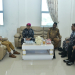 Bupati Saipul Mbuinga saat menerima kunjungan Komandan Pangkalan TNI Angkatan Laut (Danlanal) Gorontalo