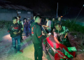 Tim URC Gabungan Ditreskrimum Polda Gorontalo dan Satreskrim Polresta Gorontalo Kota saat melaksanakan patroli tengah malam di sejumlah titik rawan di wilayah Kota Gorontalo.