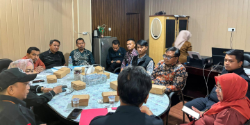 Komisi II DPRD Kabupaten Gorontalo saat menggelar RDP antara pihak ahli waris dan Bank BRI Limboto beberapa waktu lalu.