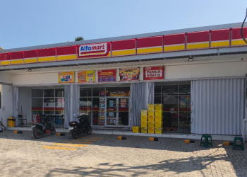 Salah satu gerai Alfamart di Duhiadaa, Pohuwato, Gorontalo