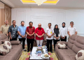 Kantah Kota Gorontalo saat bersilaturahmi dengan Wali Kota Gorontalo Adhan Dambea.