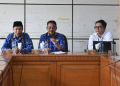 Bupati Boalemo, Rum Pagau didampingi Sekda Boalemo Nurdin Baderan mengadakan pertemuan bersama BPKP Perwakilan Provinsi Gorontalo.(f.dok.pimpinan)