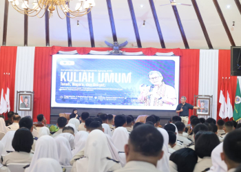 Kuliah umum Rocky Gerung di Politeknik Agraria STPN.