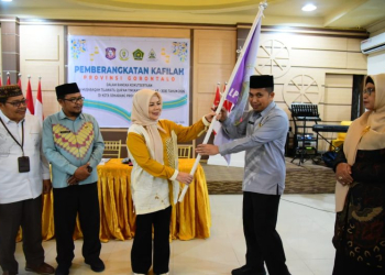 Wagub Gorontalo Idah Syahidah melepas kafilah Gorontalo mengikuti MTQ Tingkat Nasional-f.hms