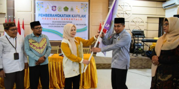 Wagub Gorontalo Idah Syahidah melepas kafilah Gorontalo mengikuti MTQ Tingkat Nasional-f.hms