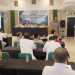 Wabup Boalemo, Lahmuddin Hambali memberikan sambutan pada kegiatan sosialisasi inventarisir lahan bersama BPKH.(f.dok.pimpinan)