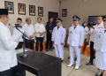 3 Penjabat Kades di Boalemo dikukuhkan lansung Bupati Boalemo, Rum Pagau.(f.dok.pimpinan)