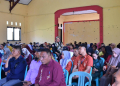 Aparatur pemerintah desa se Kecamatan Wonosari menerima pembinaan dari Bupati Boalemo, Rum Pagau.(f.dok.pimpinan)