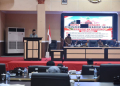 Bupati Rum Pagau menyampaikan Ranperda tentang pertanggungjawaban pelaksanaan APBD 2025 di hadapan DPRD Boalemo.(f.dok.pimpinan)