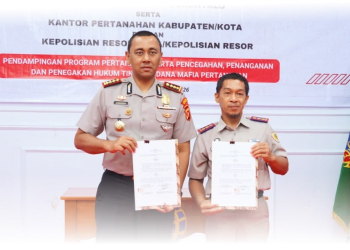 BPN dan Polda Gorontalo gagas kerja sama pertanahan.