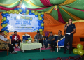 Wakil Bupati Boalemo, Lahmuddin Hambali memberikan dukungan atas turnamen Volly Ball di Dusun Modini.(f.dok.pimpinan)